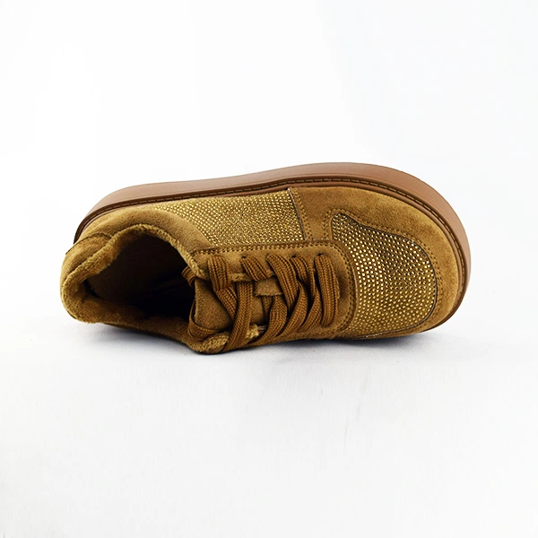 Basket sneakers pour femme 247-5 camel ................     miniature